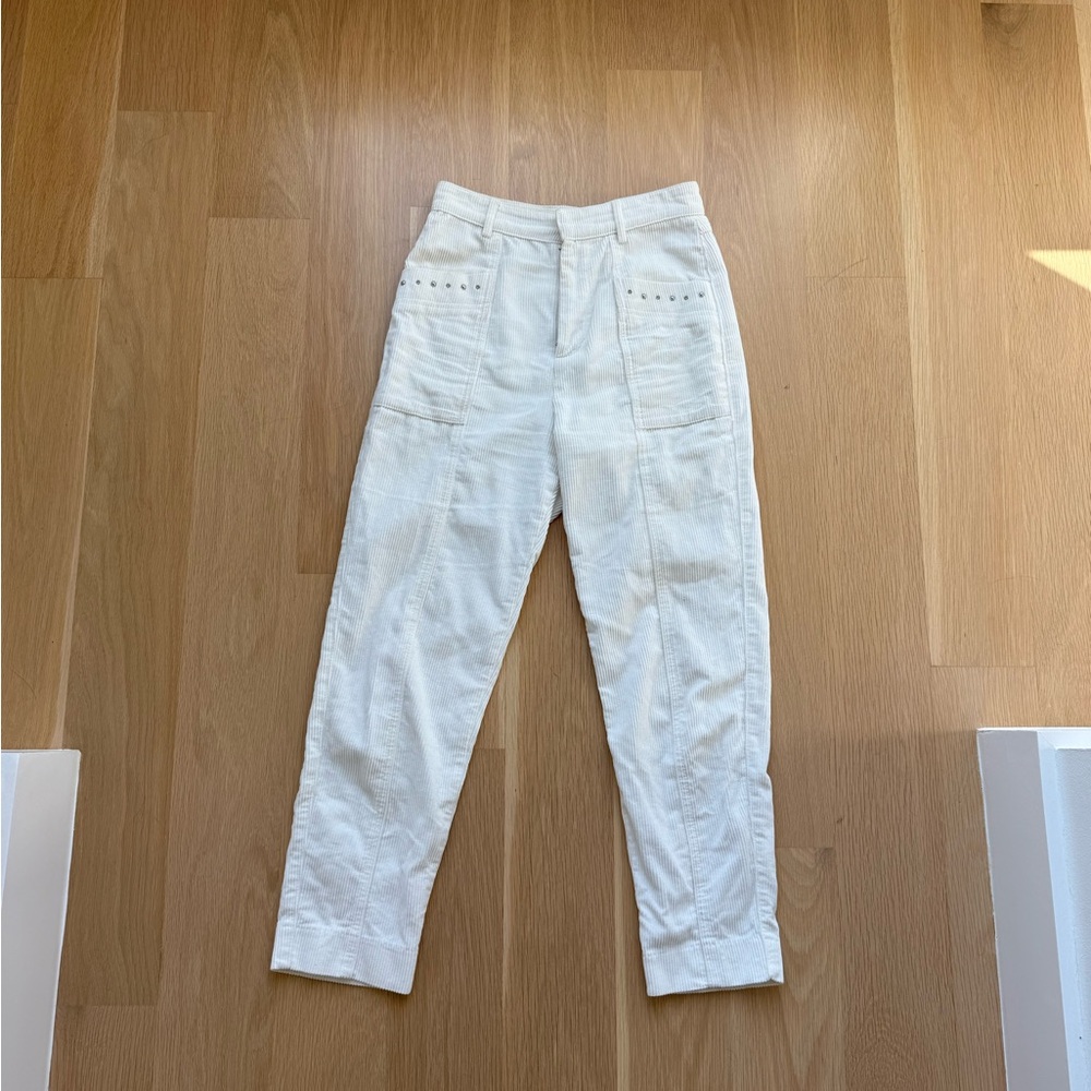 Maje White corduroy Pants